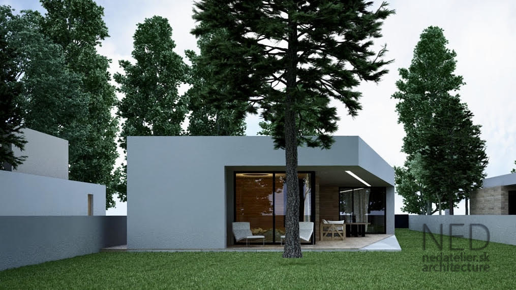architekt Senec projekty úzkych domov