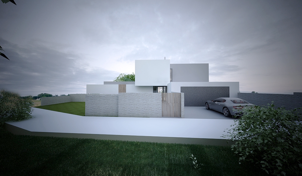 dom na Pražskej moderný projekt domu vo svahu