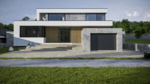 viac úrovňový rodinný dom projekt