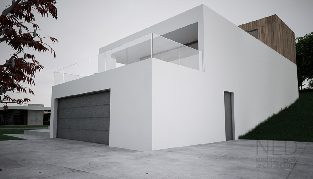 modene architektur steep slope familly house plan