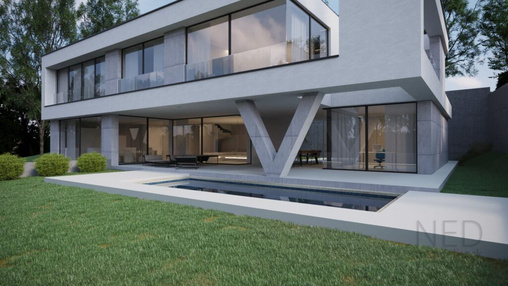 moderná architektúra Dom s konzolou