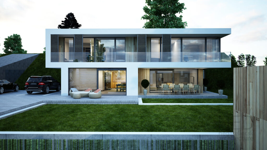 moderna architektura moderné domy projekty dvojdomov