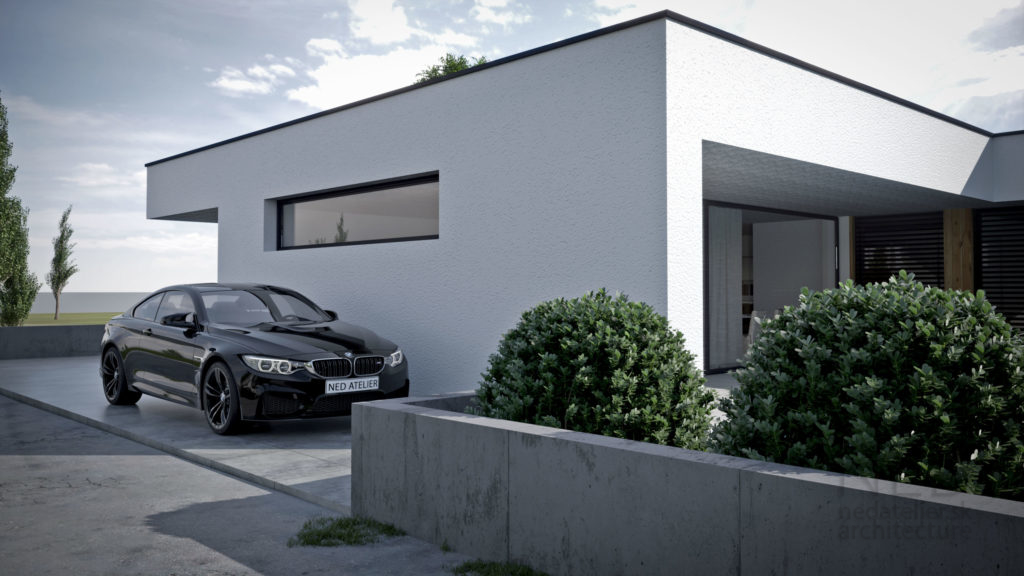 moderný bungalov dom projekt akurát