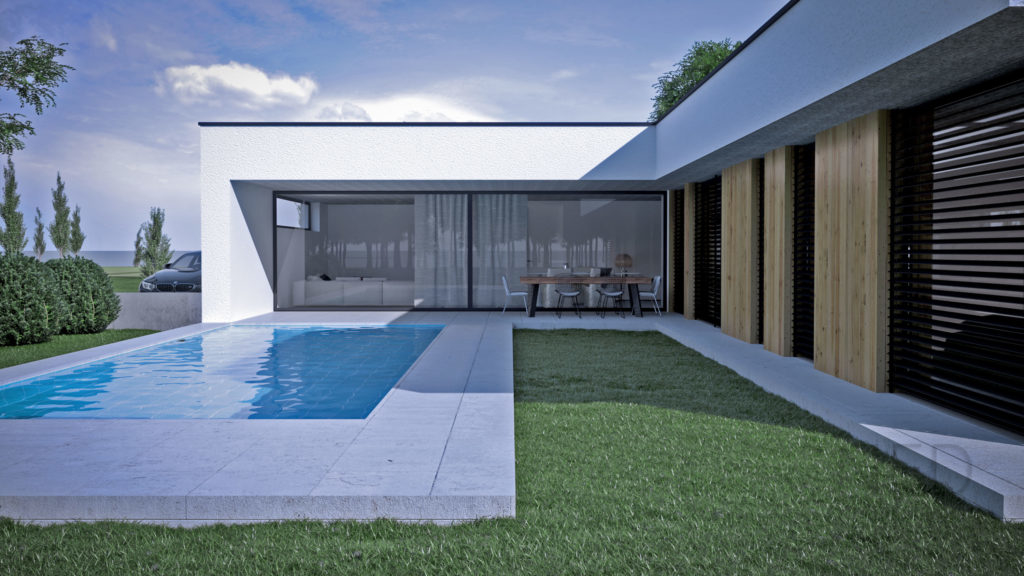moderný projekt domu s bazénom moderné domy od architektov