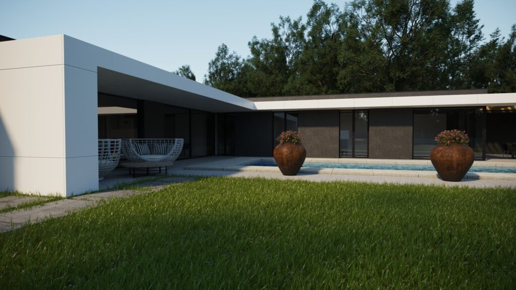 projekt domu Studienka moderný dom v lese projekt