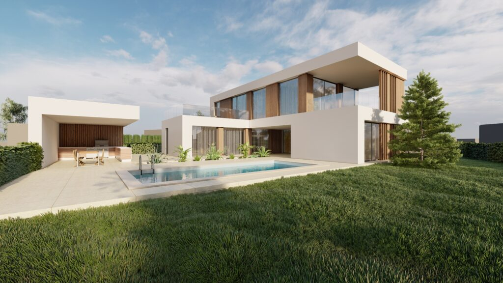 projekt domu s letnou kuchyňou moderný dom projekt