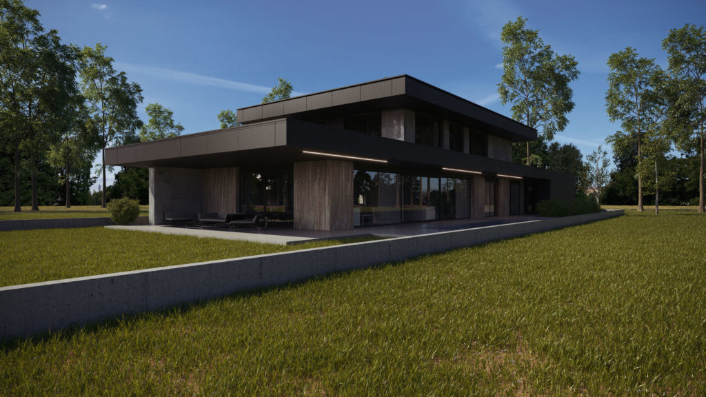 rodinný dom s terasou projekt domu jedinečným dizajnom