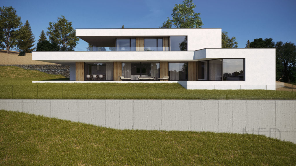 rodinný dom vo svahu projekt domu Pezinok