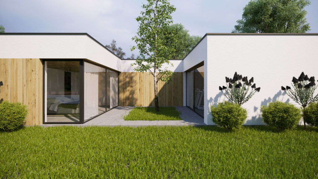 zelená architektúra návrh mini átrium