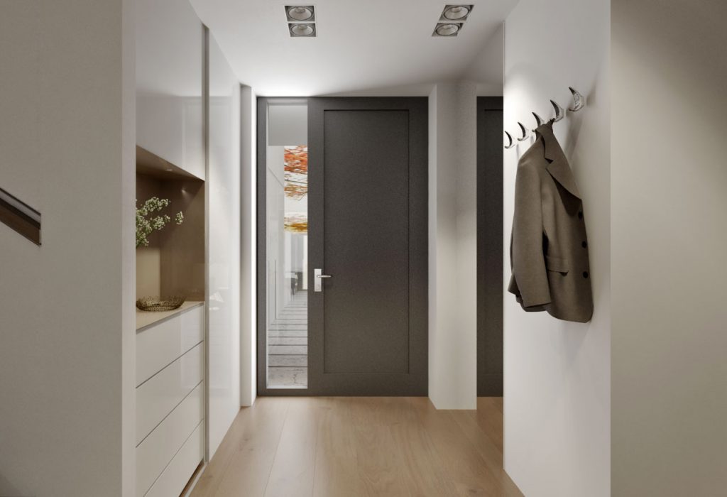minimalistický vstupný priestor elegantná vstupná hala