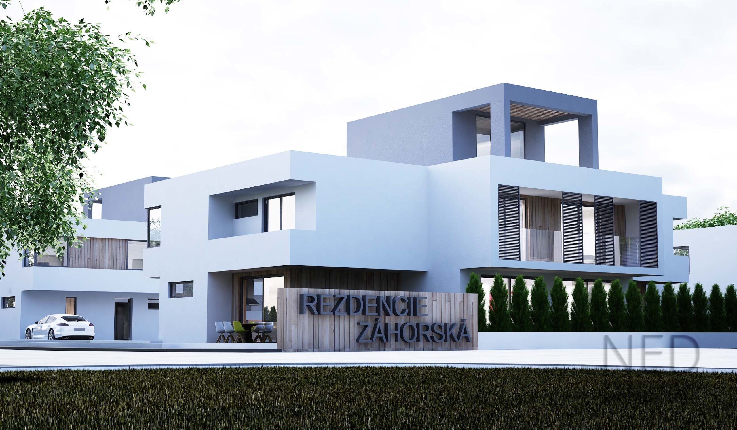 návrh moderných domov projekt urbanizmu