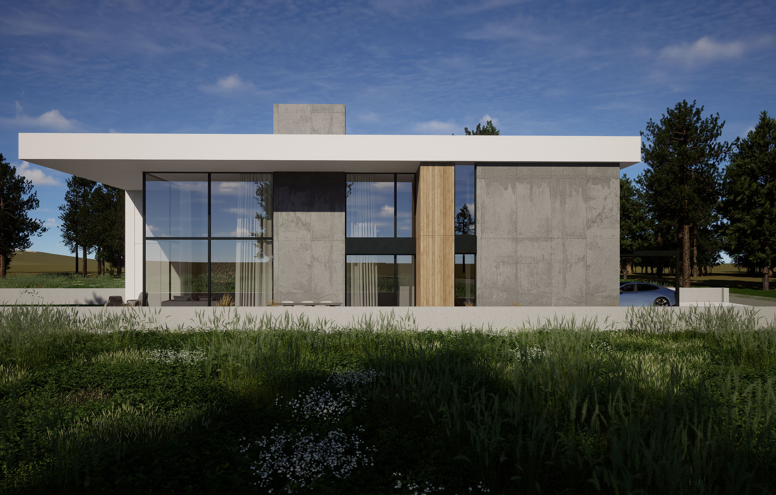 poschodovy dom s galeriou úzky dom projekt