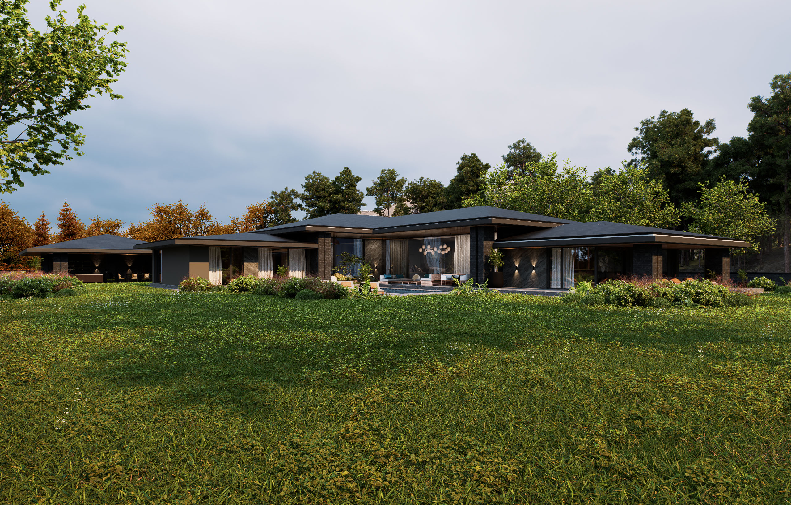 moderné bungalovy luxusný bungalov